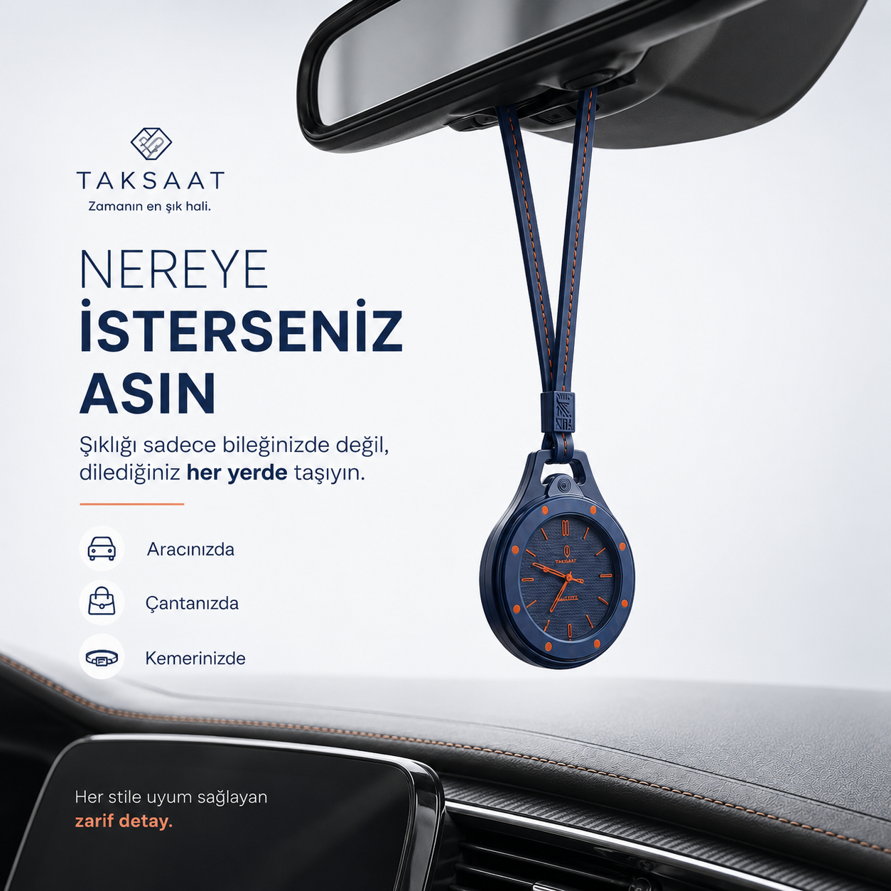Seramik Askılı Saat
